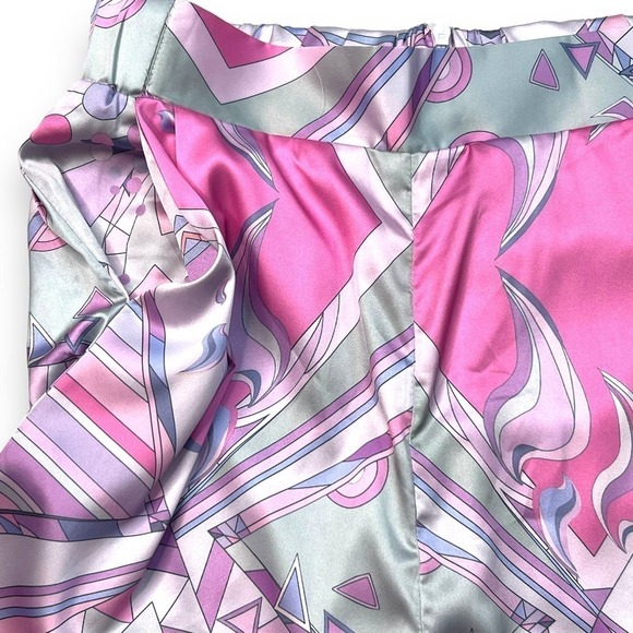 Oceanus Swimwear Womans Sz Small Pants Silky w Ostrich Feather Trim New - Picture 11 of 16